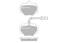 Sada brzdových destiček, kotoučová brzda MOTAQUIP LVXL468