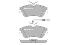 Sada brzdových destiček, kotoučová brzda MOTAQUIP LVXL497