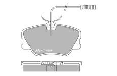 Sada brzdových destiček, kotoučová brzda MOTAQUIP LVXL500