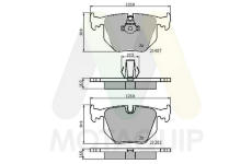 Sada brzdových destiček, kotoučová brzda MOTAQUIP LVXL501