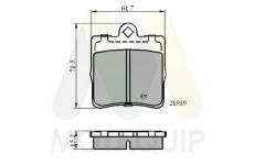 Sada brzdových destiček, kotoučová brzda MOTAQUIP LVXL530