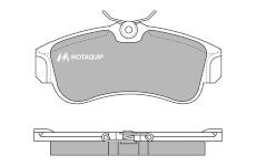 Sada brzdových destiček, kotoučová brzda MOTAQUIP LVXL597