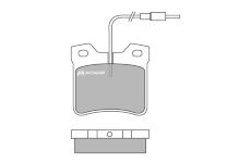 Sada brzdových destiček, kotoučová brzda MOTAQUIP LVXL601