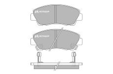 Sada brzdových destiček, kotoučová brzda MOTAQUIP LVXL607