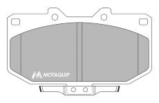 Sada brzdových destiček, kotoučová brzda MOTAQUIP LVXL610