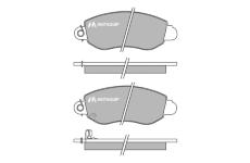 Sada brzdových destiček, kotoučová brzda MOTAQUIP LVXL644