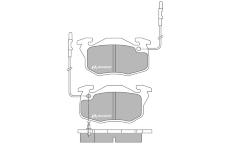 Sada brzdových destiček, kotoučová brzda MOTAQUIP LVXL671