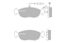 Sada brzdových destiček, kotoučová brzda MOTAQUIP LVXL672