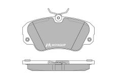 Sada brzdových destiček, kotoučová brzda MOTAQUIP LVXL692