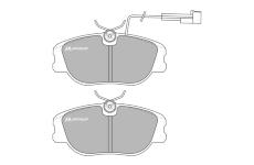 Sada brzdových destiček, kotoučová brzda MOTAQUIP LVXL698