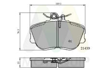 Sada brzdových destiček, kotoučová brzda MOTAQUIP LVXL717
