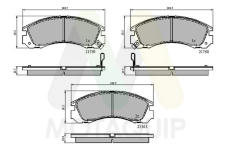 Sada brzdových destiček, kotoučová brzda MOTAQUIP LVXL721