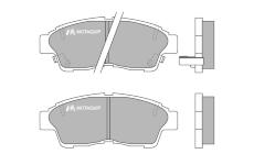 Sada brzdových destiček, kotoučová brzda MOTAQUIP LVXL734