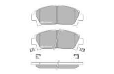 Sada brzdových destiček, kotoučová brzda MOTAQUIP LVXL735