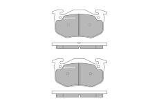 Sada brzdových destiček, kotoučová brzda MOTAQUIP LVXL745