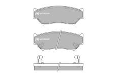 Sada brzdových destiček, kotoučová brzda MOTAQUIP LVXL853