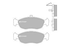 Sada brzdových destiček, kotoučová brzda MOTAQUIP LVXL863