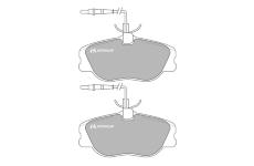 Sada brzdových destiček, kotoučová brzda MOTAQUIP LVXL872
