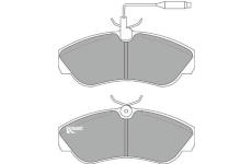Sada brzdových destiček, kotoučová brzda MOTAQUIP LVXL890