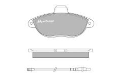 Sada brzdových destiček, kotoučová brzda MOTAQUIP LVXL971