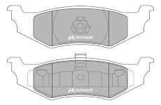 Sada brzdových destiček, kotoučová brzda MOTAQUIP LVXL990