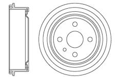 Brzdový buben MOTAQUIP VBD601