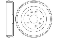 Brzdový buben MOTAQUIP VBD60