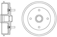 Brzdový buben MOTAQUIP VBD611