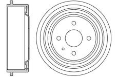Brzdový buben MOTAQUIP VBD615