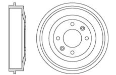 Brzdový buben MOTAQUIP VBD631