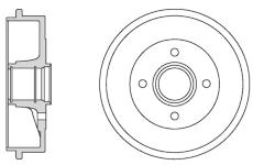 Brzdový buben MOTAQUIP VBD662