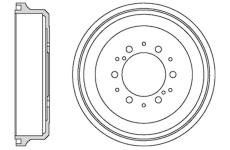 Brzdový buben MOTAQUIP VBE696