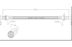 Brzdová hadice MOTAQUIP VBH1043