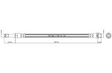 Brzdová hadice MOTAQUIP VBH1055