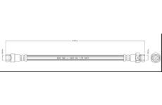 Brzdová hadice MOTAQUIP VBH1077