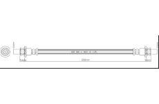 Brzdová hadice MOTAQUIP VBH1133