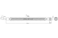 Brzdová hadice MOTAQUIP VBH1171