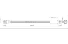 Brzdová hadice MOTAQUIP VBH1189