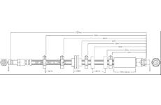 Brzdová hadice MOTAQUIP VBH1212