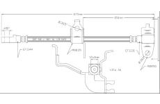 Brzdová hadice MOTAQUIP VBH1221