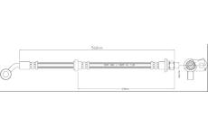 Brzdová hadice MOTAQUIP VBH1228