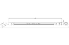 Brzdová hadice MOTAQUIP VBH1244