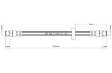Brzdová hadice MOTAQUIP VBH529