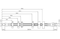 Brzdová hadice MOTAQUIP VBH681