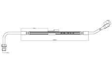 Brzdová hadice MOTAQUIP VBH690