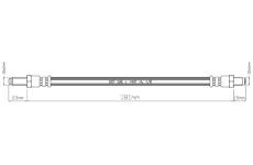 Brzdová hadice MOTAQUIP VBH696