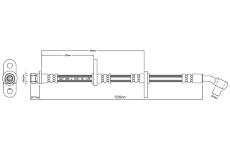 Brzdová hadice MOTAQUIP VBH773