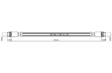 Brzdová hadice MOTAQUIP VBH828