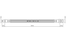 Brzdová hadice MOTAQUIP VBH838