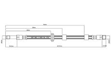 Brzdová hadice MOTAQUIP VBH883